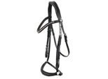 Hans Melzer Horse Equipment Hans Melzer Trense Valluhn schwarz/silber hannoversches Reithalfter WB (Warmblut)