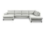 Wohnlandschaft OTTO HOME "Henry, U-Form, Breite 363 cm", cream, B:363cm H:84cm T:235cm, 100% PES, Sofas, Wohnlandschaft, mit Metallbeinen, Wellenunterfederung, wasserabweisender Stoff