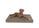 Knuffelwuff orthopädische Hundematte Palomino aus laser-gestepptem Kunstleder stone clay L