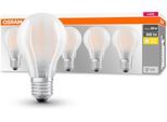 OSRAM LED-Leuchtmittel "LED-Lampe Classic", Energieeffizienz: E, transparent (weiß), L:10,5cm Ø:6cm, Leuchtmittel, LED-Leuchtmittel