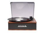 Denver VPB-262 Retro Plattenspieler mit Lautsprecher, Bluetooth, braun