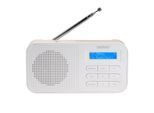 Denver DAB-42 FM-Radio– Batteriebetrieb, Dual-Alarm-Wecker, weiß