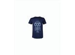 Uncharted 4 T-Shirt -XL- God and Liberty, blau