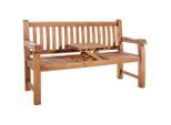 CLP Gartenbank, Teak, Holz, 150x93x61 cm, Gartenmöbel, Gartenbänke