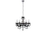 Globo , Schwarz, Chromfarben , Metall, Kunststoff , 46x128x46 cm , mit Behang ,