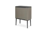 Brabantia Abfalleimer, Grau, Kunststoff, 36 L, Küchen, Küchenausstattung, Mülleimer