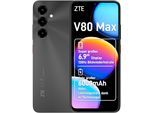 ZTE Smartphone "V80 Max", Energieeffizienz: A (A-G), space schwarz, 128 GB, Mobiltelefone