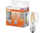 OSRAM LED-Leuchtmittel "LED-Lampe Star Kolbenform A60", Energieeffizienz: D (A-G), transparent (klar), L:10,5cm Ø:6cm, Leuchtmittel