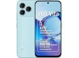 ZTE Smartphone "Blade V80 Vita", Energieeffizienz: A (A-G), cyan, 256 GB, Mobiltelefone