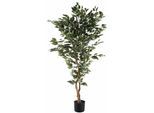 Kunstpflanze CREATIV GREEN "Ficus Benjamini", grün, B:10cm H:150cm, Kunststoff, Polyester, Kunstpflanzen, Kunstpflanze