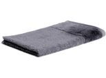 Gästehandtuch MÖVE "Bamboo Luxe", grau (stone), B:30cm L:50cm, Walkfrottier, Obermaterial: 60% Baumwolle, 40% Viskose, Handtücher, besonders weich & voluminös