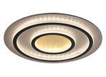 GLOBO LIGHTING Deckenleuchte "JAYDEN", schwarz matt, Ø 55cm H: 6cm, 1 Stk., Leuchten, Deckenlampe Wohnzimmer-Leuchte Schlafzimmer-Leuchte Flur Küche, Deckenleuchte