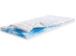 Topper FAN "Gel-Feeling, 7 Zonen Topper 90x200 cm, 180x200 cm & weitere Größen", weiß, B:180cm H:8cm L:200cm, Kaltschaum, Topper, Matratze, Boxspringbett, Hausstauballergiker geeignet, ergonomisch