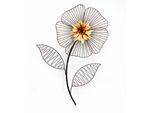 Wanddekoobjekt "Wanddeko Blume", gold (schwarz, goldfarben), B:40cm H:58cm T:3,5cm, Metall, HOFMANN LIVING AND MORE, Wanddekoobjekte, Wanddekoration aus Metall