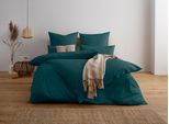 Bettwäsche OTTO HOME "Luisa", petrol, B/L: 200cm x 200cm, 1 Stk., 2 Stk., Renforcé, B/L: 80cm x 80cm, 3, Renforcé, Obermaterial: 100% Baumwolle, Bettwäsche, Bettwäsche, ab Gr. 135x200, auch in PREMIUM Qualitäten erhältlich