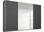 Kleiderschrank OTTO HOME "Mehrzweckschrank Aktenschrank Möbel Mietswohnung Schlafzimmer TOMA", grau (graumetallic), B:315cm H:210cm T:62cm, Holzwerkstoff, Schränke, Kleiderschrank, inkl. Regaleinsatz sowie zusätzlichen Einlegeböden MADE IN GERMANY