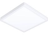 EGLO Aufbauleuchte "Fueva 6 Deckenleuchte, Badlampe Decke, Deckenbeleuchtung, IP44, Lampe", weiß, 1, H: 2,5cm, 1 Stk., Leuchten, Aufbauleuchte - L29 x B29 x H2,5 cm - weiß - 13W inkl.