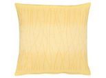Dekokissen APELT "7902 Loft Gold", gelb (gelb, gemustert), B:46cm L:46cm, Polyester, Dekokissen_Sitzkissen_Kissenhüllen, Kissenhülle ohne Füllung, 1 Stück