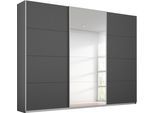 Kleiderschrank OTTO HOME "Mehrzweckschrank Aktenschrank Möbel Mietswohnung Schlafzimmer TOMA", grau (graumetallic), B:271cm H:210cm T:62cm, Holzwerkstoff, Schränke, Kleiderschrank, inkl. Regaleinsatz sowie zusätzlichen Einlegeböden MADE IN GERMANY