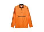 T-Shirt PUMA "McLAREN RACING Langarm-Trikot Herren", Herren, Gr. S, orange (papaya orange), Obermaterial: 100% Polyester. Ärmelbund: 98% Polyester, 2% Elasthan. Kragen: 97% Polyester, 3% Elasthan, clean, relaxed fit, Shirts T-Shirt
