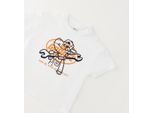 T-Shirt IDO "BABY BOY SUMMER T-SHIRT", Jungen, Gr. 9M, optical weiß, 100% Baumwolle, Shirts T-Shirt