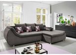 Ecksofa HOME AFFAIRE "Imola elegant, Breite 270cm, moderne Sitzsteppung, bequem, L-Form", schwarz (asche), B:270cm H:90cm T:170cm, 100% Polyester, Sofas, Ecksofa, auch mit Bettfunktion und Bettkasten