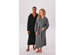 Unisex-Bademantel BRUNO BANANI "Robby, ideal für Sauna & Spa, Standard, Premium und Überlänge" Gr. XXXL, schwarz, L:140cm, Walkfrottee, Hausmäntel, Unisex-Bademantel, Damen & Herren Bademäntel, Baumwolle, mit Taschen, Sauna, XS-3XL