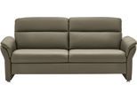 3-Sitzer DIE PLANBAR "PN-EM16031, Breite 216 cm", beige (torro olive), B:216cm H:96cm T:92cm, Sofas, 3-Sitzer, Echtleder mit Federkernpolsterung, wahlweise mit Armteilverstellung