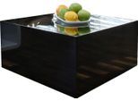 Couchtisch SALESFEVER, schwarz, B:60cm H:30cm T:60cm, Tische, Couchtisch, Schnörkelloses Design trifft auf ultramoderne Hochglanzoptik