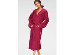 Unisex-Bademantel BRUNO BANANI "Robby, ideal für Sauna & Spa, Standard, Premium und Überlänge" Gr. XXL, lila (beere), L:125cm, Walkfrottee, Hausmäntel, Unisex-Bademantel, Damen & Herren Bademäntel, Baumwolle, mit Taschen, Sauna, XS-3XL, Topseller