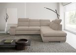 Ecksofa WERK2 "Alicante Cord L-Form, Schlaffunktion & Bettkasten, 280 cm breit", beige, B:280cm H:86cm T:230cm, 90% Polyester, 10% Nylon, Sofas, Ecksofa, Schlafsofa mit Bettkasten & verstellbaren Kopfstützen, frei stellbar