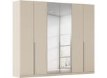 Drehtürenschrank OTTO HOME "Kleiderschrank Schrank Garderobe AGORDO mit Dekor- oder Hochglanzfront", beige (beige (champagner)), B:271cm H:210cm T:54cm, Holzwerkstoff, Schränke, Drehtürenschrank, durchdachte Innenausstattung, in 8 Breiten und 2 Höhen MADE IN GERMANY
