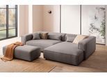 Ecksofa "PIARA XXL Cord, L-Form, Schlaffunktion", beige (taupe), B:288cm H:66cm T:198cm, 100% Polyester, LEGER HOME BY LENA GERCKE, Sofas, Ecksofa, Hocker stellbar zum Schlafsofa (Krokodilverbinder), tiefe Sitzfläche
