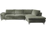 Ecksofa DIE PLANBAR "Ottomane MP-IN14007 L-Form, Breite 306 cm", cord forest, B:306cm H:84cm T:197cm, 100% Polyester, Sofas, Ecksofa, wahlweise mit Bettfunktion und verstellbaren Kopfstützen