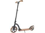 Cityroller BEST SPORTING "Vintage-City-Scooter schwarz matt", schwarz (schwarz matt, braun), Roller, Cityroller