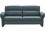 3-Sitzer DIE PLANBAR "PN-EM16031, Breite 216 cm", blau (torro graphite blau), B:216cm H:96cm T:92cm, Sofas, 3-Sitzer, Echtleder mit Federkernpolsterung, wahlweise mit Armteilverstellung