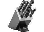 Messerblock ZWILLING "Gourmet", schwarz, B:11,5cm H:20cm L:25,4cm, Messerblöcke, Messerblock, selbstschärfend
