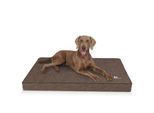 Knuffelwuff orthopädische Hundematte Palomino aus laser-gestepptem Kunstleder braun XXL