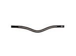 Hans Melzer Horse Equipment Hans Melzer Stirnriemen Wiesbaden LACK schwarz/silberne Steine WB (Warmblut)