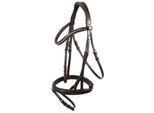 Hans Melzer Horse Equipment Hans Melzer Trense Calgary englisches Reithalfter braun/silber LACK Pony