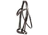 Hans Melzer Horse Equipment Hans Melzer Trense Calgary hannoversches Reithalfter braun/silber VB/ COB (Vollblut)