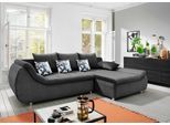 Ecksofa HOME AFFAIRE "Imola elegant, Breite 270cm, moderne Sitzsteppung, bequem, L-Form", grau (anthrazit), B:270cm H:90cm T:170cm, 100% Polyester, Sofas, Ecksofa, auch mit Bettfunktion und Bettkasten