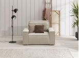 Sessel OTTO HOME "SHERWOOD Samtvelours Love-Seat", beige (cream), B:120cm H:85cm T:86cm, 100% Polyester, Sessel, Sessel, passend zur Polster-Serie SHERWOOD