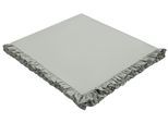 Tagesdecke OTTO HOME "Violetta, leichter Überwurf mit Rüschen, ohne Füllung", hellgrau, B:140cm L:210cm, Baumwolle, Tagesdecken, Tagesdecke, mit Volants, 100% Baumwolle, auch als Tischdecke verwendbar