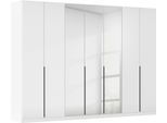Drehtürenschrank OTTO HOME "Kleiderschrank Schrank Garderobe AGORDO mit Dekor- oder Hochglanzfront", weiß (alpinweiß, hochglanz weiß), B:315cm H:229cm T:54cm, Holzwerkstoff, Schränke, Drehtürenschrank, durchdachte Innenausstattung, in 8 Breiten und 2 Höhen MADE IN GERMANY