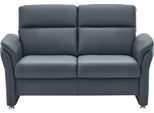 2-Sitzer DIE PLANBAR "PN-EM16031, Breite 158 cm", grau (torro graphite blau), B:158cm H:96cm T:92cm, Sofas, 2-Sitzer, Echtleder mit Federkernpolsterung, wahlweise mit Armteilverstellung