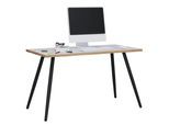 Schreibtisch VCM "Schreibtisch Bürotisch Computertisch Salia 110x80", braun (weiß, honig, eiche), B:110cm T:80cm, Tische, Schreibtisch