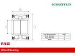 FAG Radlagersatz 713618770 für TOYOTA