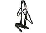 Hans Melzer Horse Equipment Hans Melzer Trense Valluhn schwarz/silber schwedisches Reithalfter WB EXTRA (KB-Kaltblut)