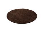 Ayyildiz , Braun , Textil , Uni , rund , Oeko-Tex® Standard 100 , für Fußbodenheizung geeignet, schmutzabweisend, für Hausstauballergiker geeignet, lichtunempfindlich, antistatisch, pflegeleicht, strapazierfähig, leicht zusammenrollbar ,